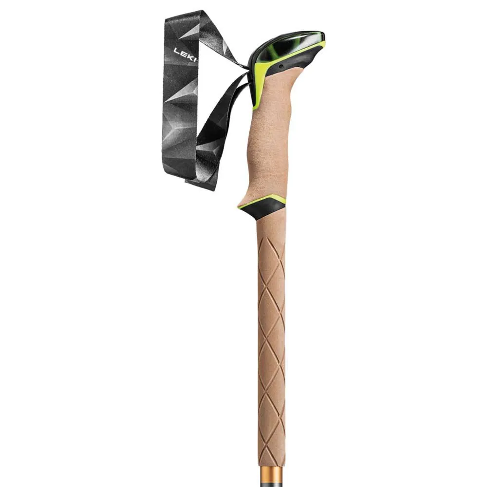 LEKI Sherpa Spaserstokker, Dark anthracite / copper / neon yellow, 110-145cm
