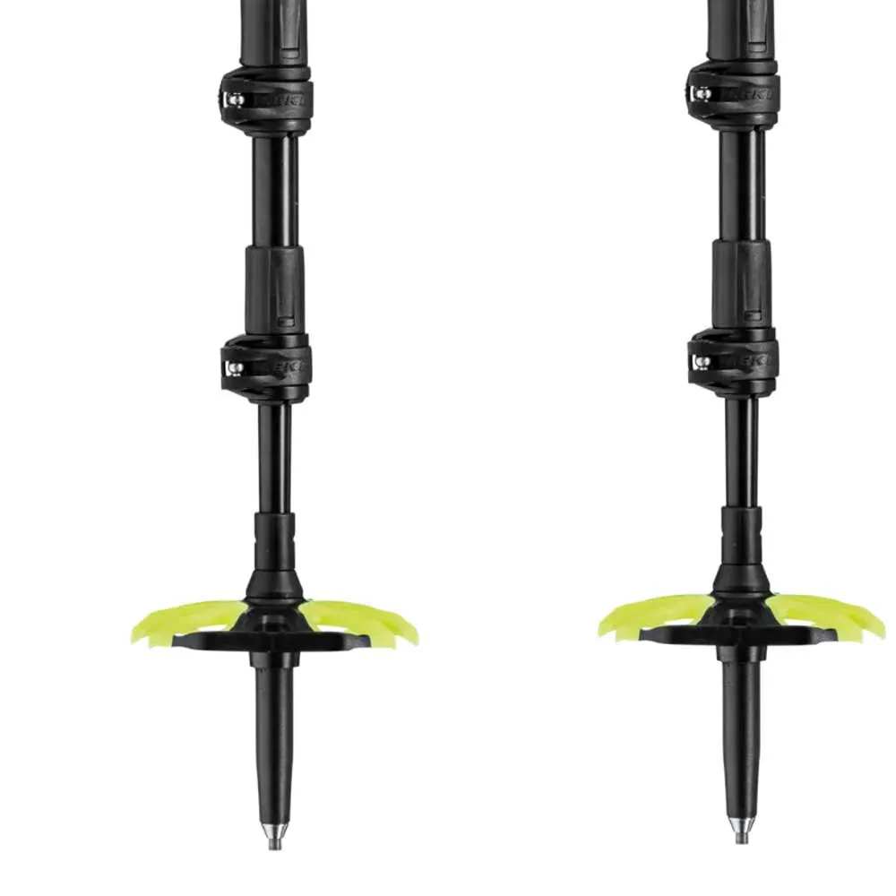 LEKI Sherpa Spaserstokker, Dark anthracite / copper / neon yellow, 110-145cm
