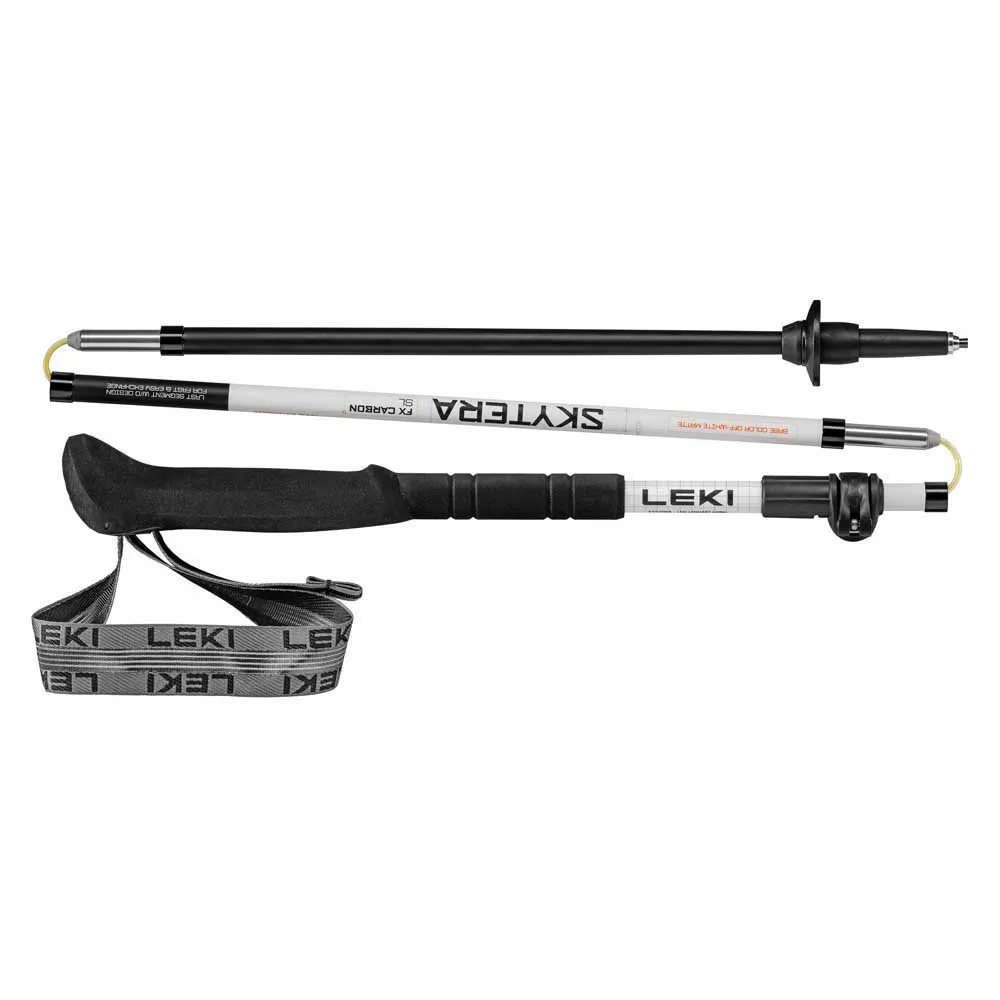 LEKI Skytera Fx Carbon Sl Spaserstokker, White / black / orange, 110-130cm