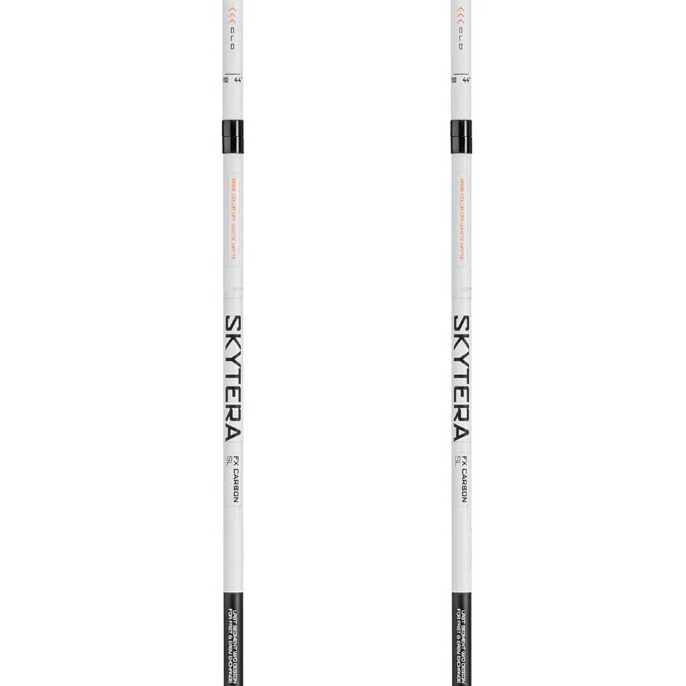 LEKI Skytera Fx Carbon Sl Spaserstokker, White / black / orange, 110-130cm
