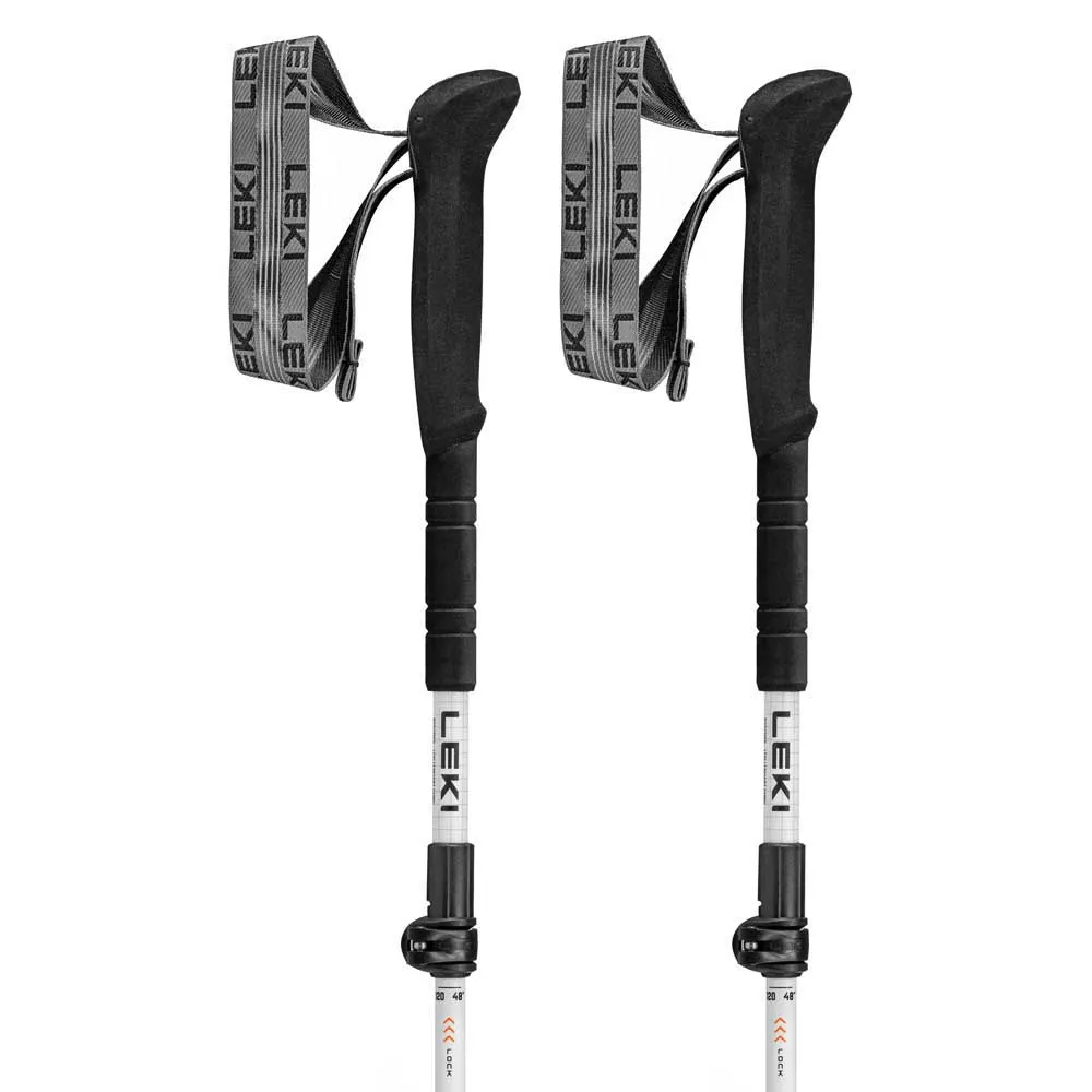 LEKI Skytera Fx Carbon Sl Spaserstokker, White / black / orange, 110-130cm