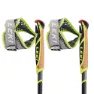 LEKI Smart Pacemaker Spaserstokker, Dark anthracite / black / green yellow, 105cm
