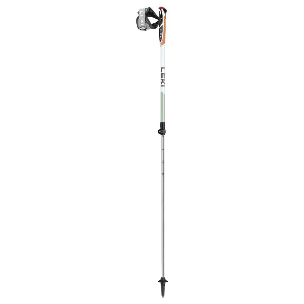 LEKI Spin Shark Sl Spaserstokker, Grey / green / white, 100-130cm LEKI Spin Shark Sl Spaserstokker, Grey / green / white, 100-130cm