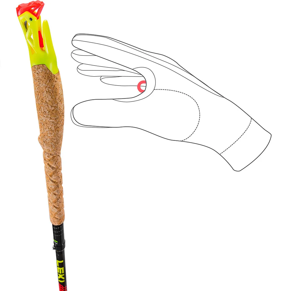LEKI Ultratrail Fx One Staver Midtre Del 3 115-120 Cm, Multi, 18-16mm