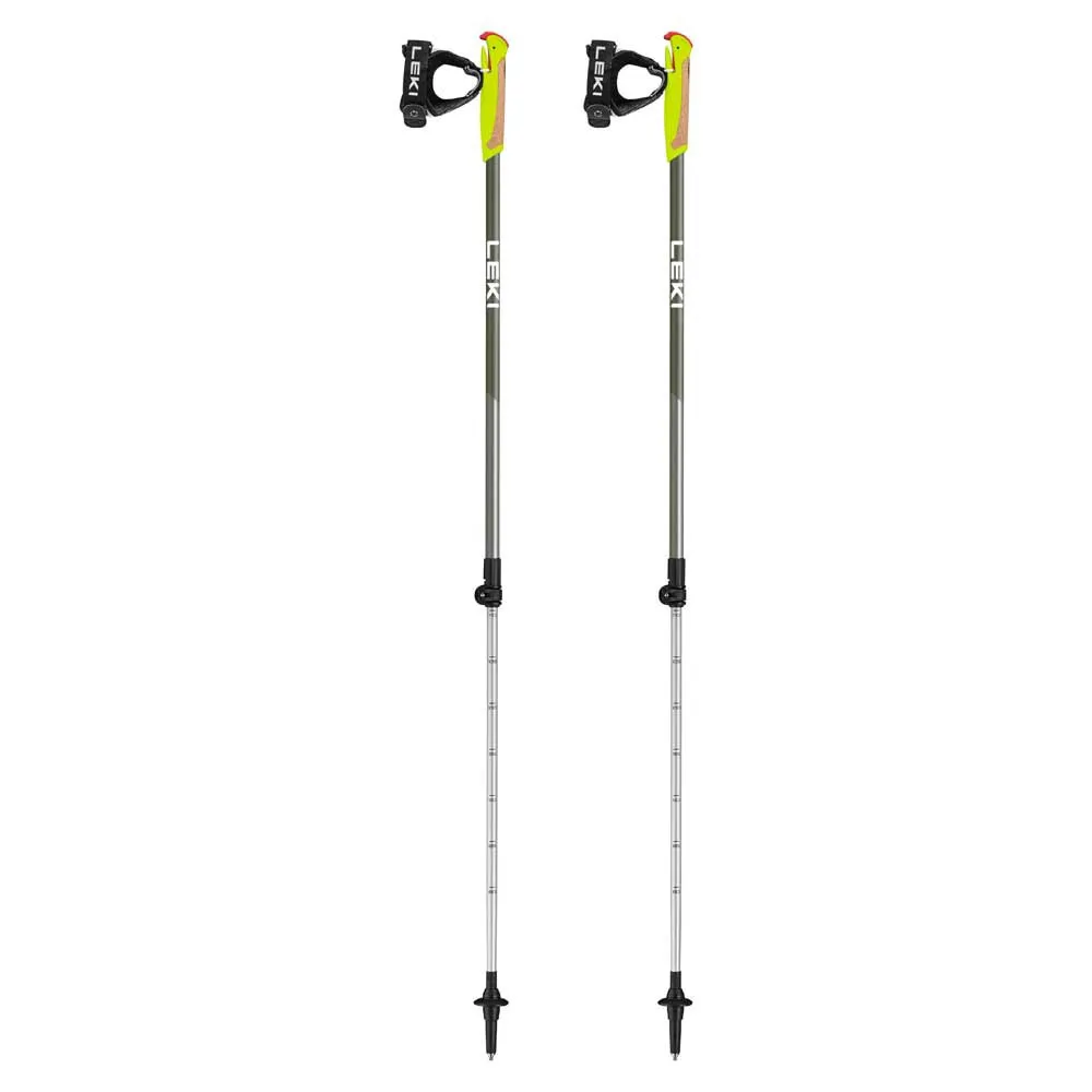 LEKI Walker Xs Junior Staver, Grey / green, 80-110cm LEKI Walker Xs Junior Staver, Grey / green, 80-110cm