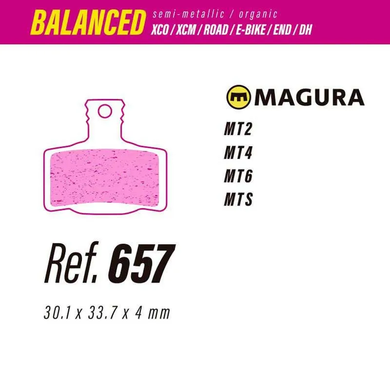 Less Balanced Magura Mt2/mt4/mt6/mts 30 Pcs Organiske Skivebremseklosser, Black, One Size Less Balanced Magura Mt2/mt4/mt6/mts 30 Pcs Organiske Skivebremseklosser, Black, One Size