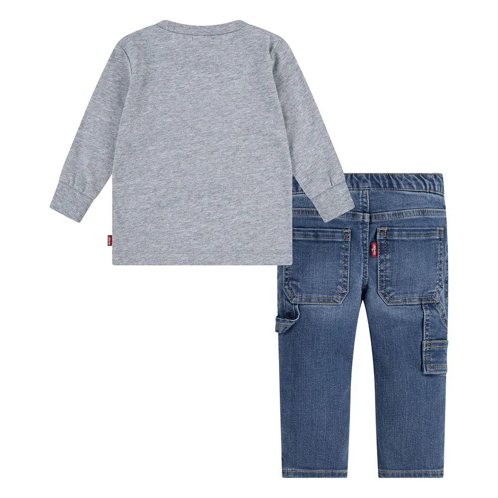 Levi's Cowboy Langarmet Sett, Grey heather, 18MON Levi's Cowboy Langarmet Sett, Grey heather, 18MON