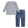 Levi's Cowboy Langarmet Sett, Grey heather, 18MON