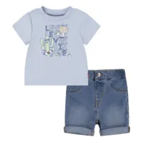 Levi's Critter Stacked Logo Kortskjorte Sett