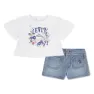 Levi's Flttr Slv Top And Se Sett, Bright white, 3MON