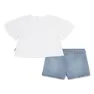 Levi's Flttr Slv Top And Se Sett, Bright white, 3MON