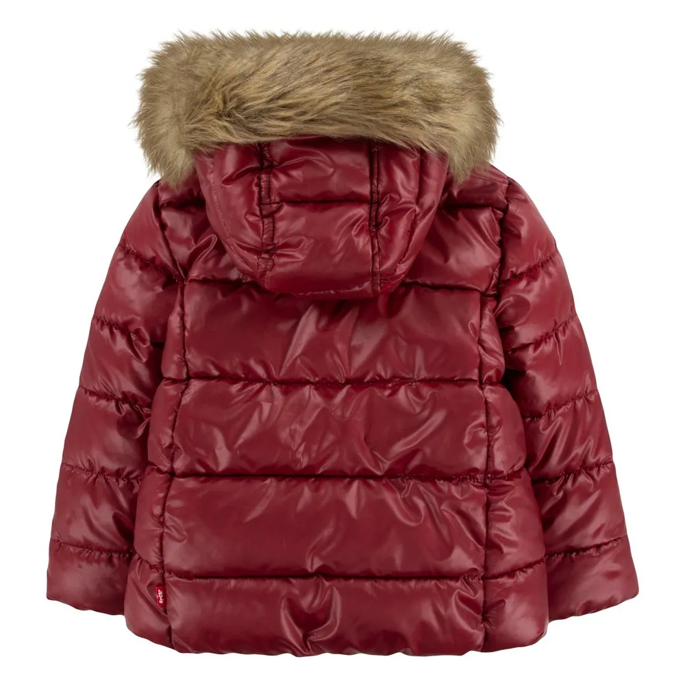 Levi's Fur Puffer Jakke, Cabernet, 14Y