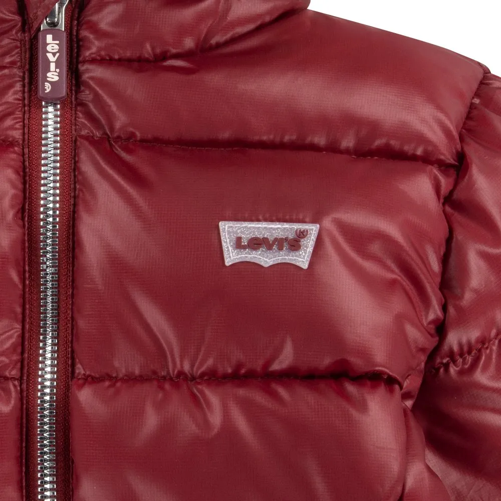 Levi's Fur Puffer Jakke, Cabernet, 14Y