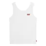 Levi's Meet And Greet Ribbed Ermeløs T-skjorte, Bright white, 16Y