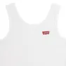 Levi's Meet And Greet Ribbed Ermeløs T-skjorte, Bright white, 16Y