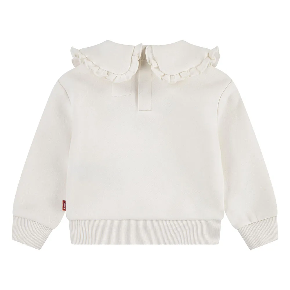 Levi's Ruffle Crew Genser, Egret, 6MON Levi's Ruffle Crew Genser, Egret, 6MON