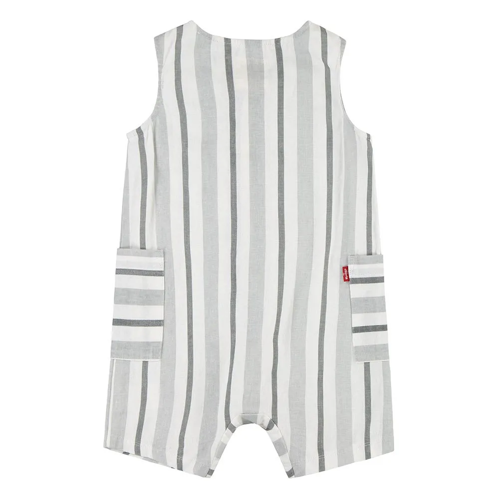 Levi's Stripe Romper Sett Uten Ermer, Bright white, 3Y