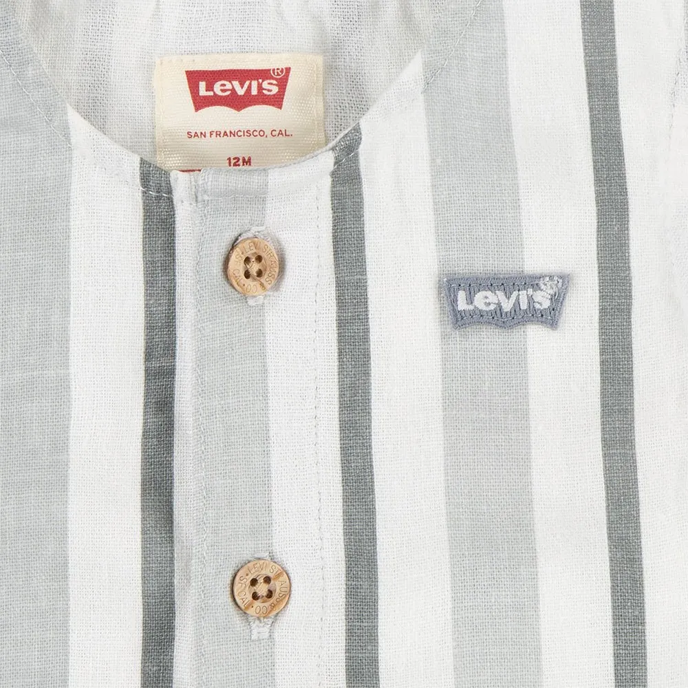 Levi's Stripe Romper Sett Uten Ermer, Bright white, 3Y