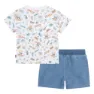 Levi's Surfing Doodle Aop Kortskjorte Sett, Bright white, 9MON
