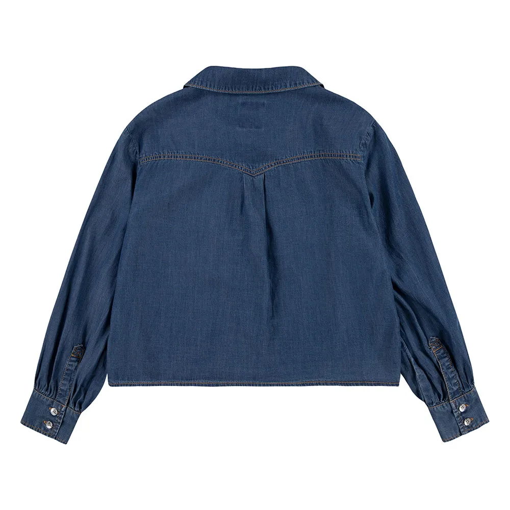 Levi's Western Denim Skjorte Med Lange Ermer Levi's Western Denim Skjorte Med Lange Ermer