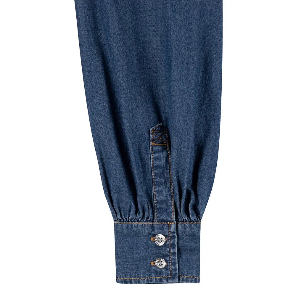 Levi's Western Denim Skjorte Med Lange Ermer Levi's Western Denim Skjorte Med Lange Ermer
