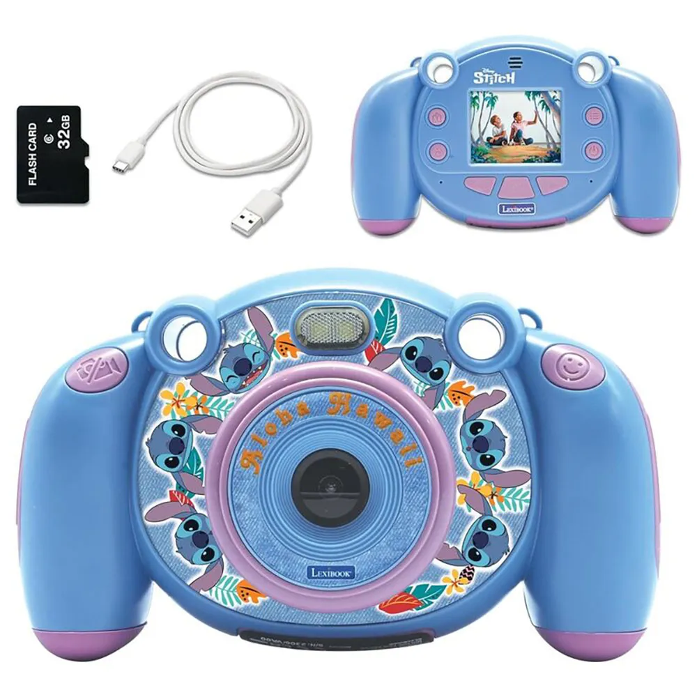 Lexibook Disney Stitch Digital Kamera, Multicolor, One Size Lexibook Disney Stitch Digital Kamera, Multicolor, One Size
