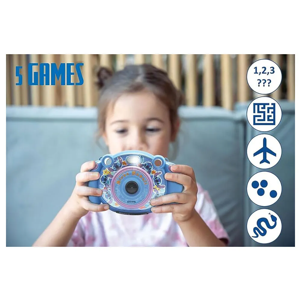 Lexibook Disney Stitch Digital Kamera, Multicolor, One Size Lexibook Disney Stitch Digital Kamera, Multicolor, One Size