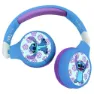 Lexibook Stitch Disney Hodetelefoner, Blue / purple, One Size