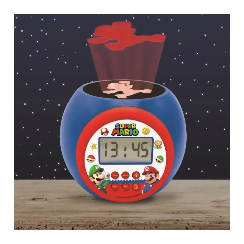 Lexibook Super Mario Vekkerklokke Med Projeksjon, Multicolor Lexibook Super Mario Vekkerklokke Med Projeksjon, Multicolor