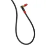 Lezyne Abs-1 Pro Braided High Pressure Slange, Black / red, One Size