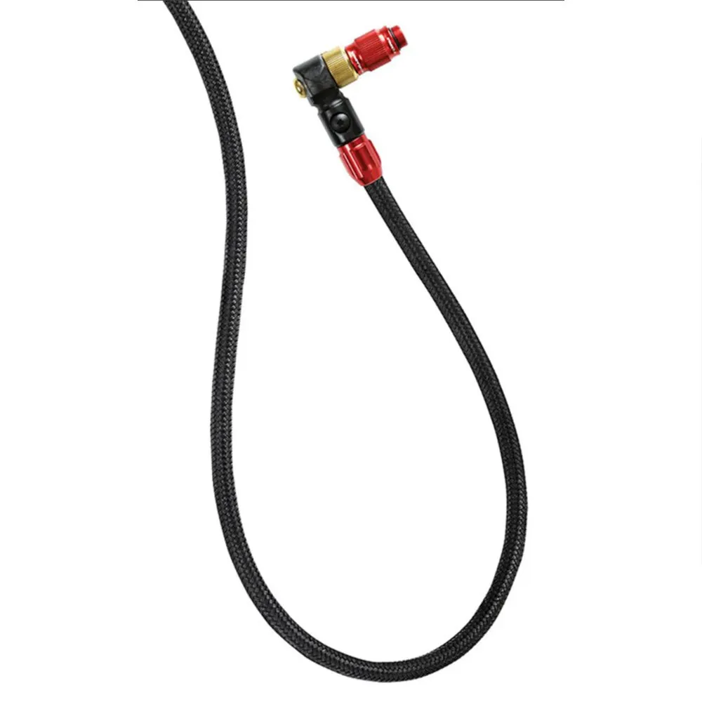 Lezyne Abs-1 Pro Braided Slange, Black / red, One Size