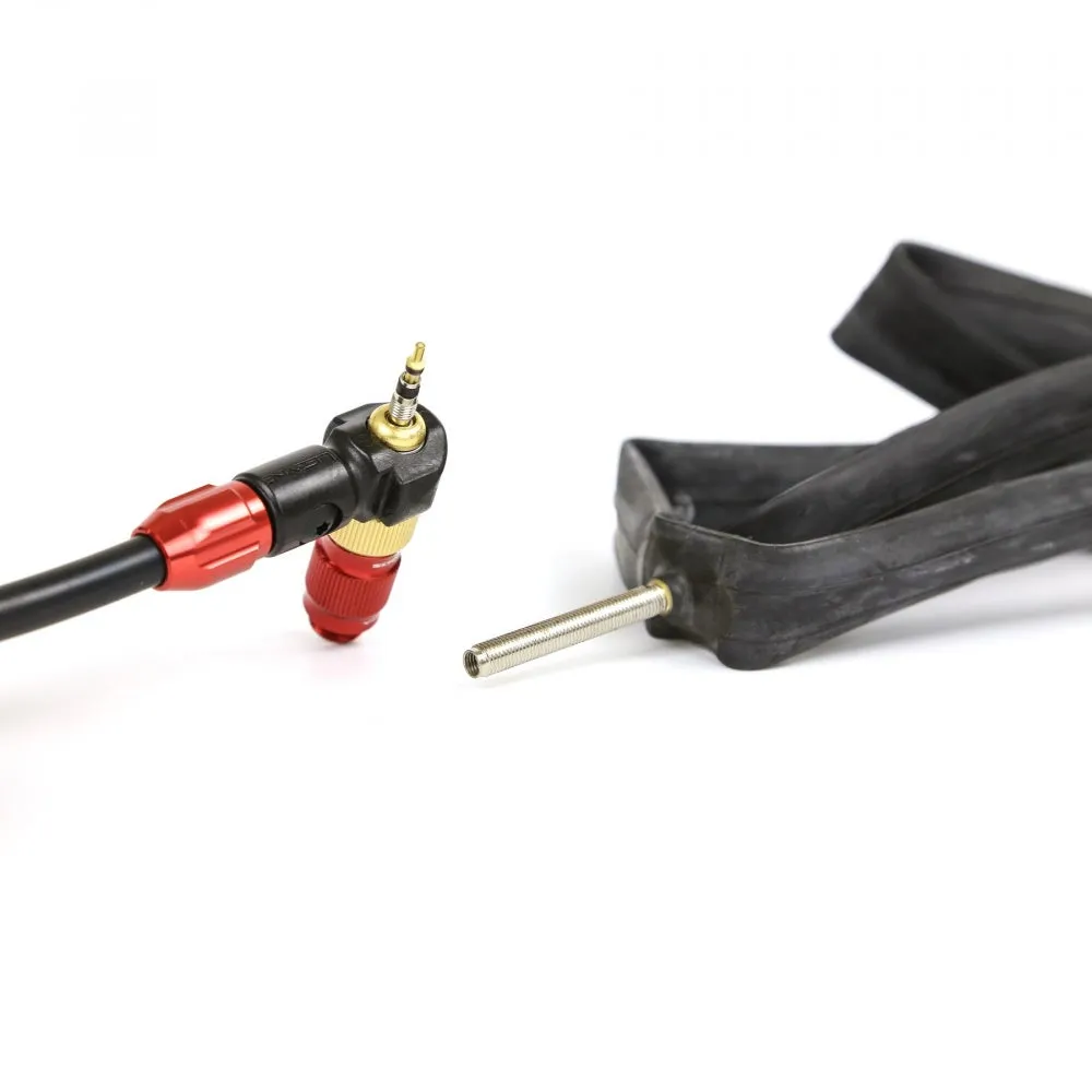 Lezyne ABS1 Pro Pumpeslange - Pressure Overdrive, Black / red, One Size Lezyne ABS1 Pro Pumpeslange - Pressure Overdrive, Black / red, One Size