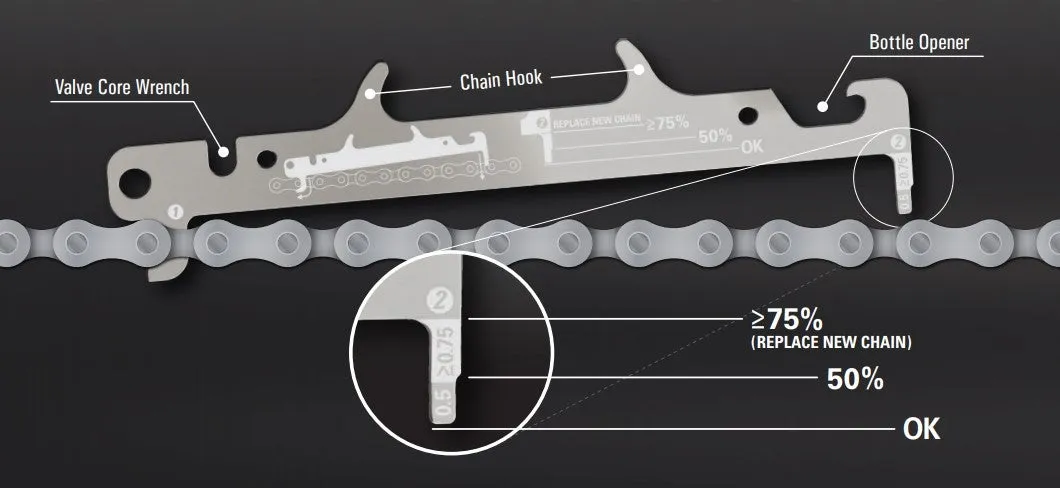 Lezyne Chain Gauge Kjedemåler