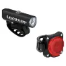 Lezyne Classic Drive 500+ / Zecto Drive 200+ Sykkellyktesett, Satin black / black, 500 / 200 Lysstyrker
