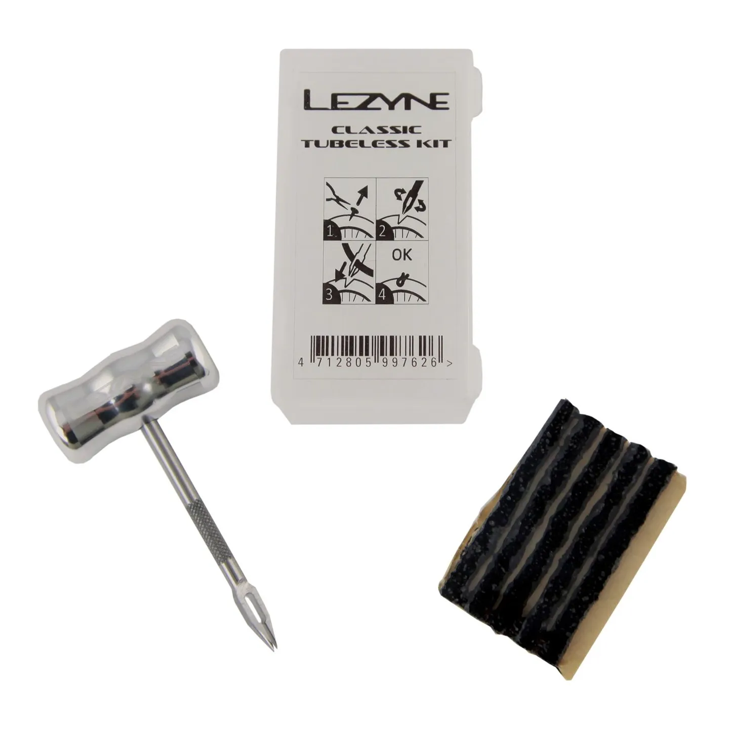 Lezyne Classic Tubeless Repair Kit, Sykkeldekk Lezyne Classic Tubeless Repair Kit, Sykkeldekk