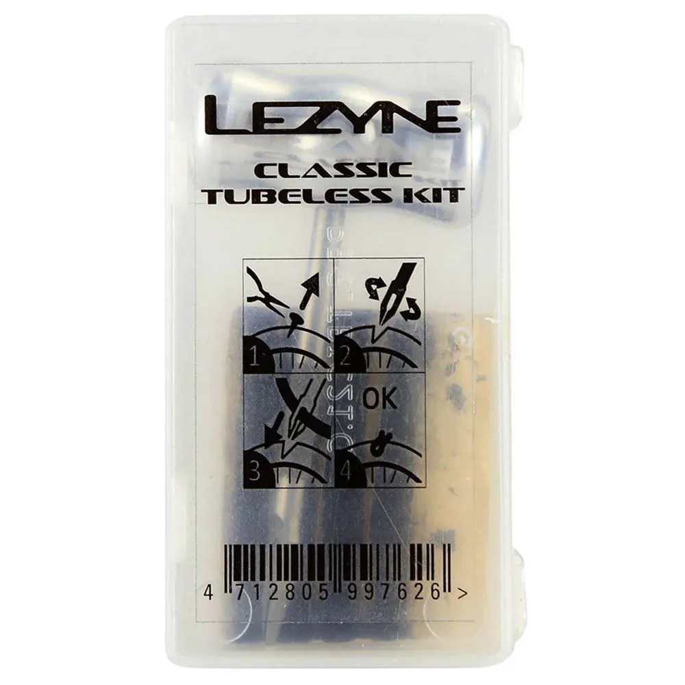 Lezyne Classic Tubeless Reparasjonssett 24 Enheter, Grey, One Size Lezyne Classic Tubeless Reparasjonssett 24 Enheter, Grey, One Size