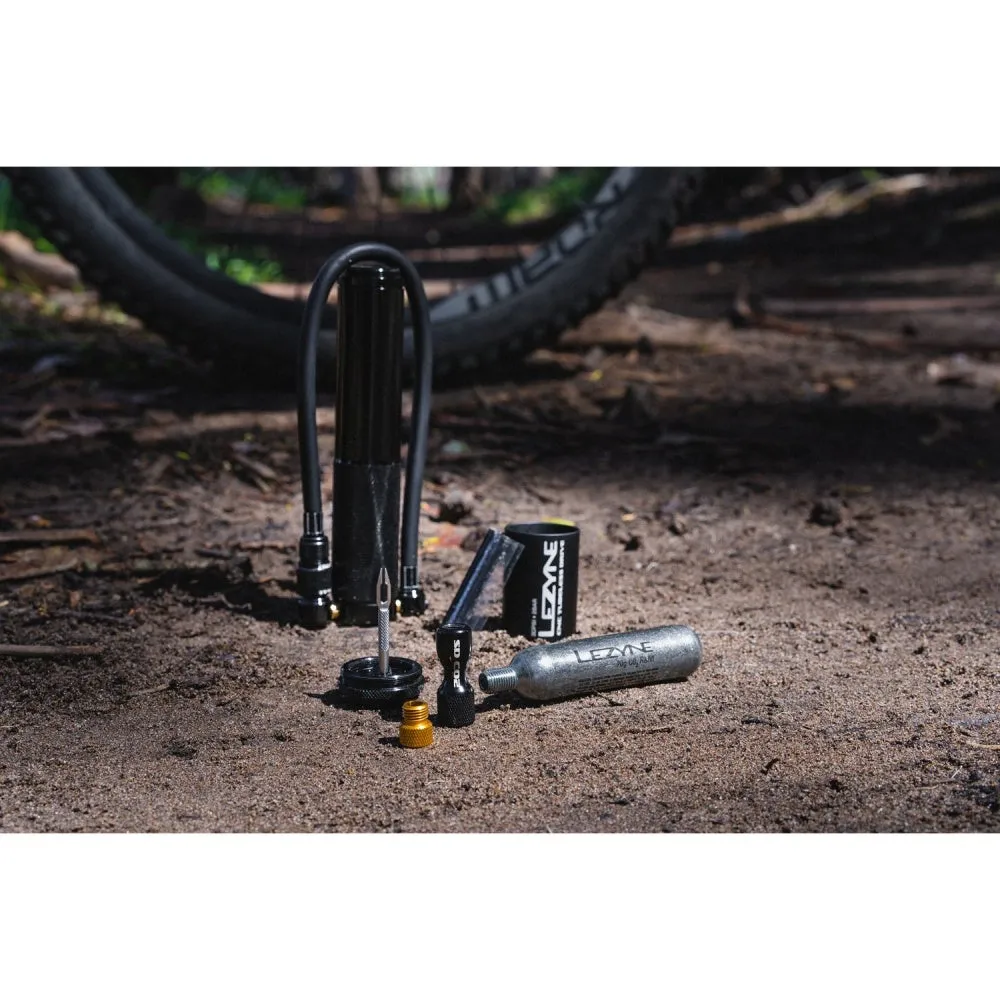 Lezyne CNC Tubeless Drive Håndpumpe, Black, 30psi