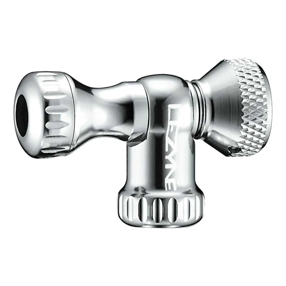 Lezyne Control Drive Co2 Pumpens Hode, Gloss silver, One Size