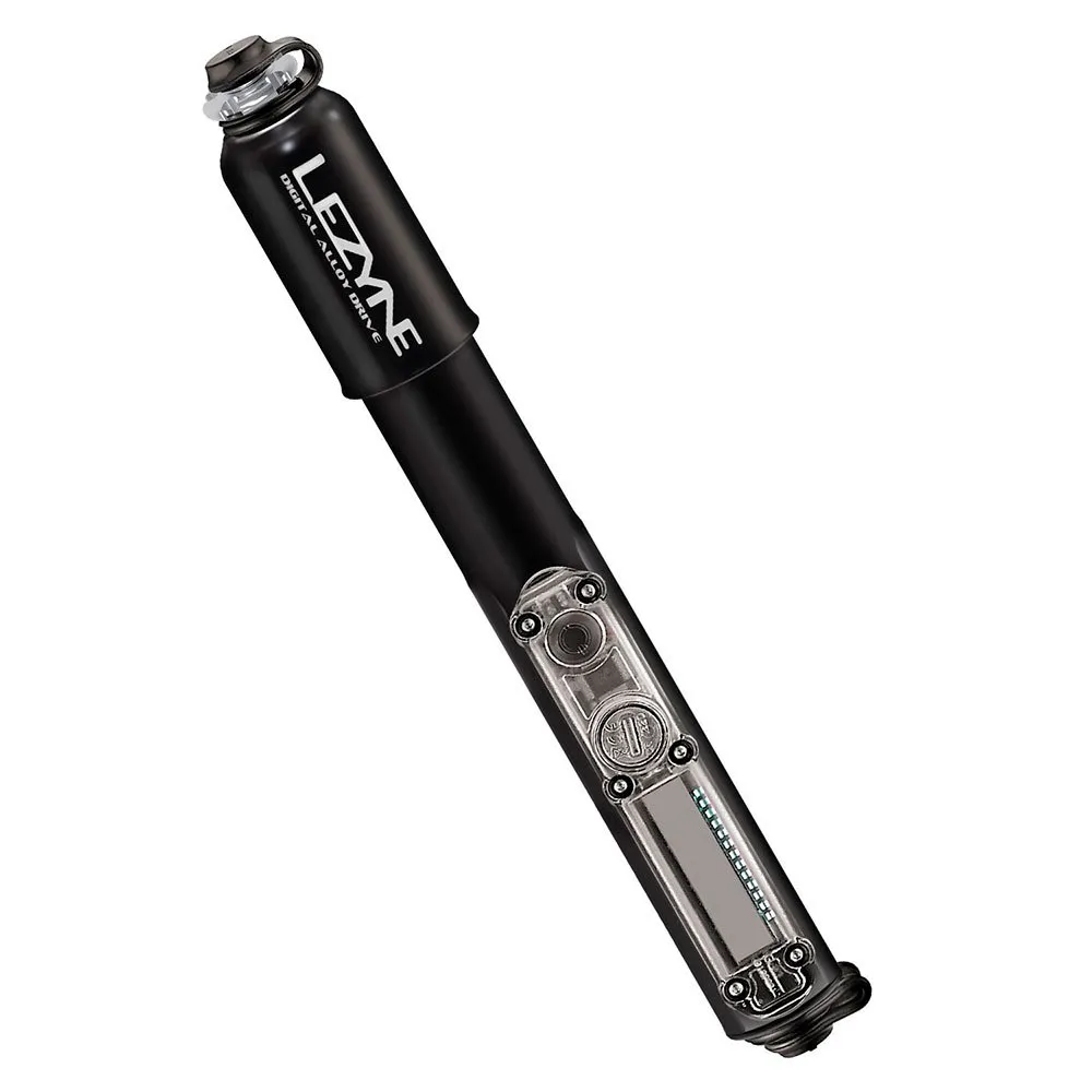 Lezyne Digital Drive Mini Pumpe, Black, 90psi