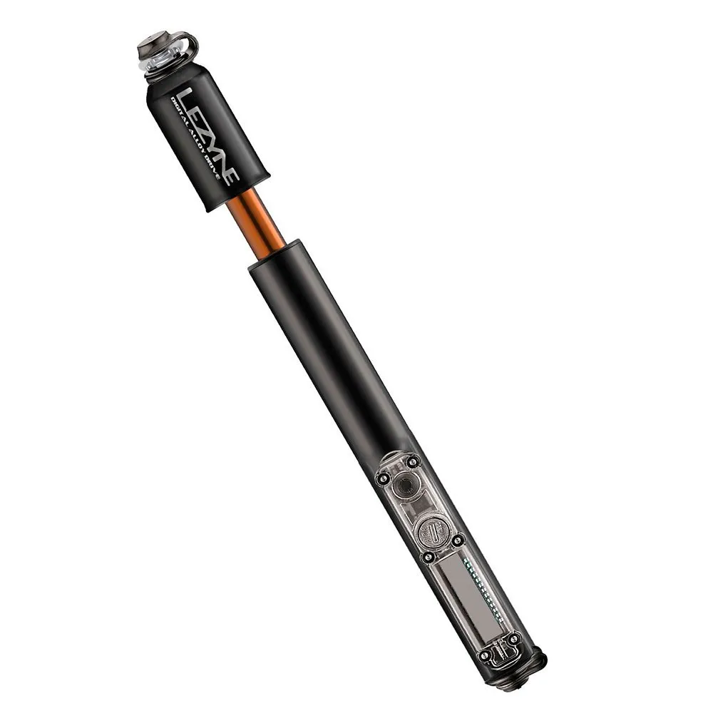 Lezyne Digital Drive Mini Pumpe, Black, 90psi