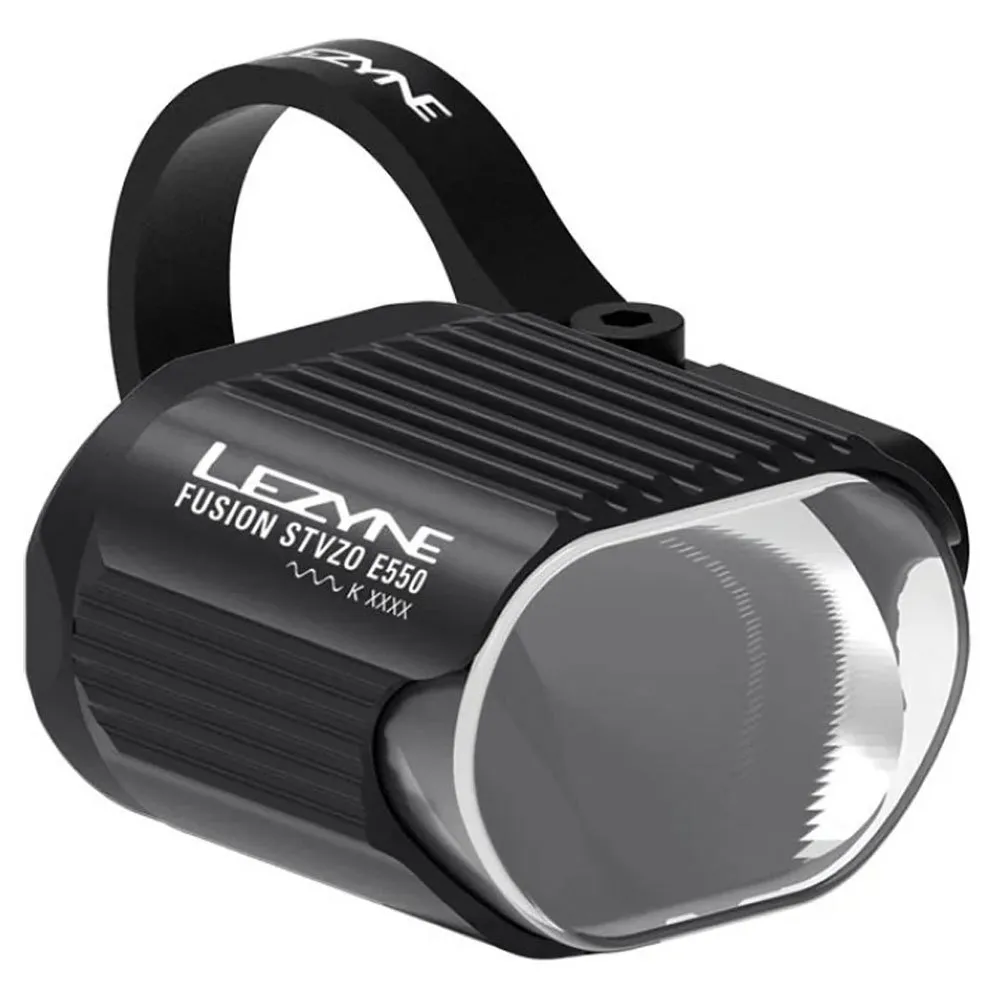 Lezyne E-bike Fusion E550 Sm Stvzo Frontlys, Black, 550 Lysstyrker Lezyne E-bike Fusion E550 Sm Stvzo Frontlys, Black, 550 Lysstyrker