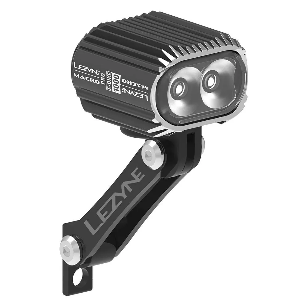 Lezyne E-bike Macro Drive 1000 Frontlys Refurbished, Black, 1000 Lysstyrker