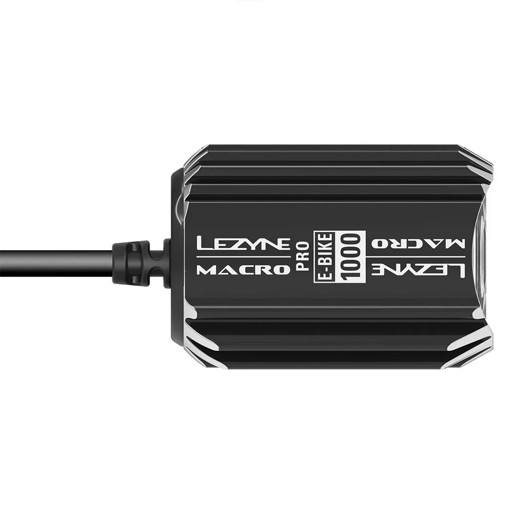 Lezyne E-bike Macro Drive 1000 Frontlys Refurbished, Black, 1000 Lysstyrker
