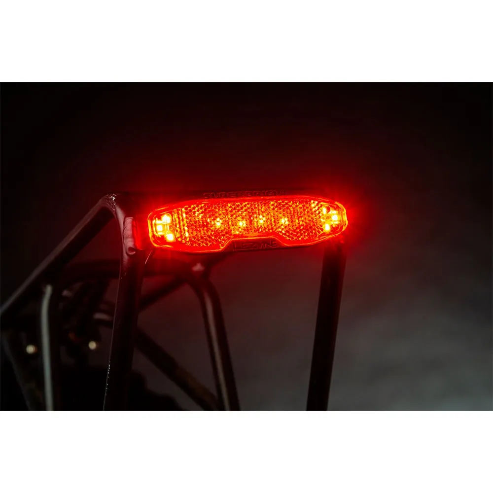 Lezyne eBike Super Bright StVZO Baklys, Black, 12 Lysstyrker