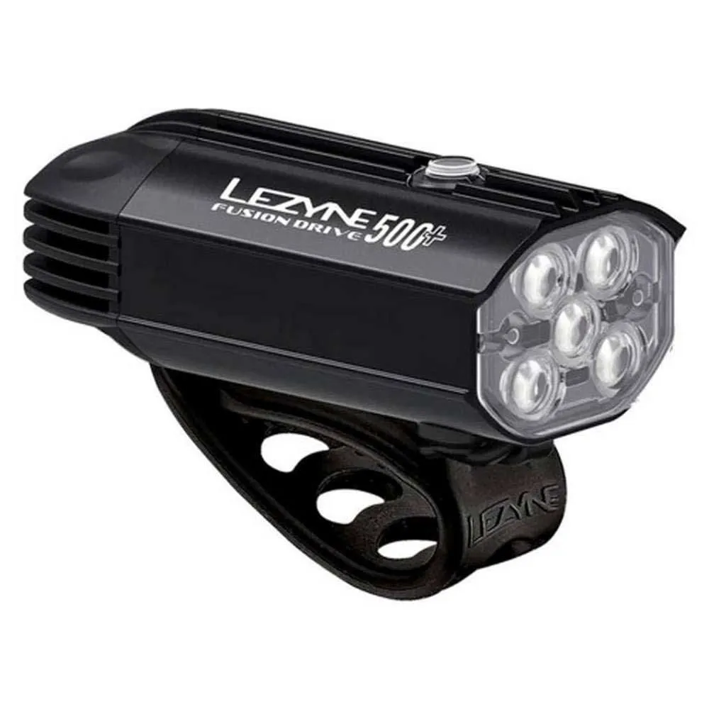 Lezyne Fusion Drive 500+ Frontlys, Satin black, 500 Lysstyrker