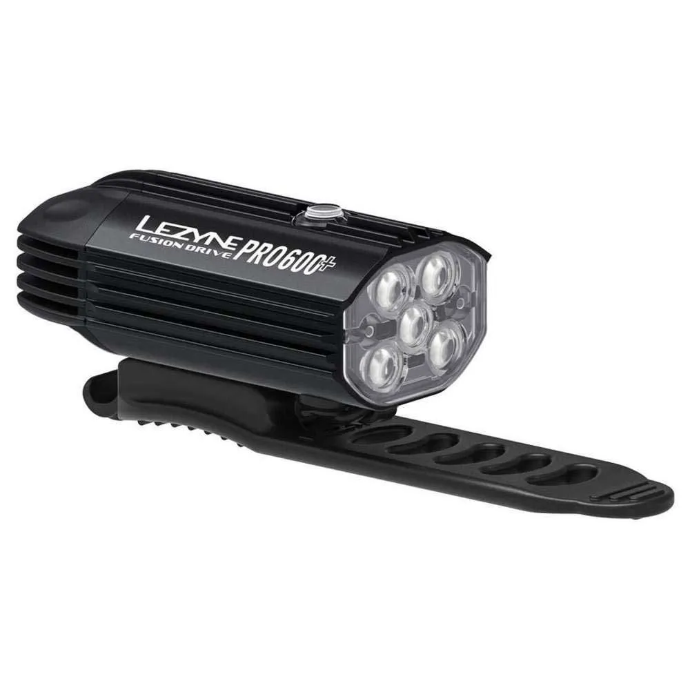 Lezyne Fusion Drive 600+ Frontlys, Satin black, 600 Lysstyrker