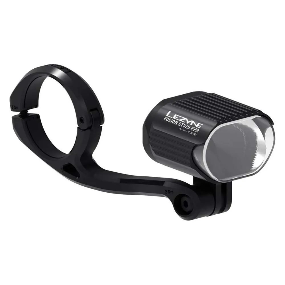 Lezyne Fusion E550 Stvzo Frontlys, Black, 550 Lysstyrker Lezyne Fusion E550 Stvzo Frontlys, Black, 550 Lysstyrker