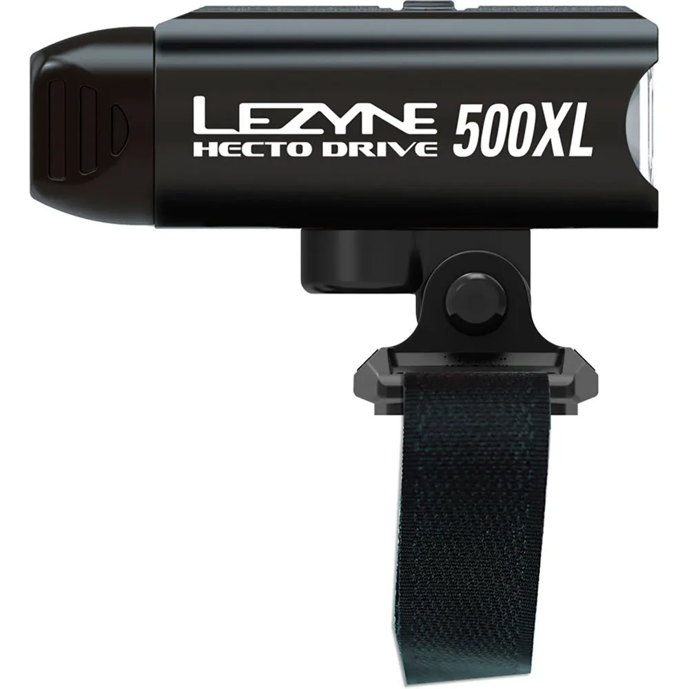 Lezyne Hecto Drive 500xl Frontlys, Gloss black, 500 Lysstyrker Lezyne Hecto Drive 500xl Frontlys, Gloss black, 500 Lysstyrker