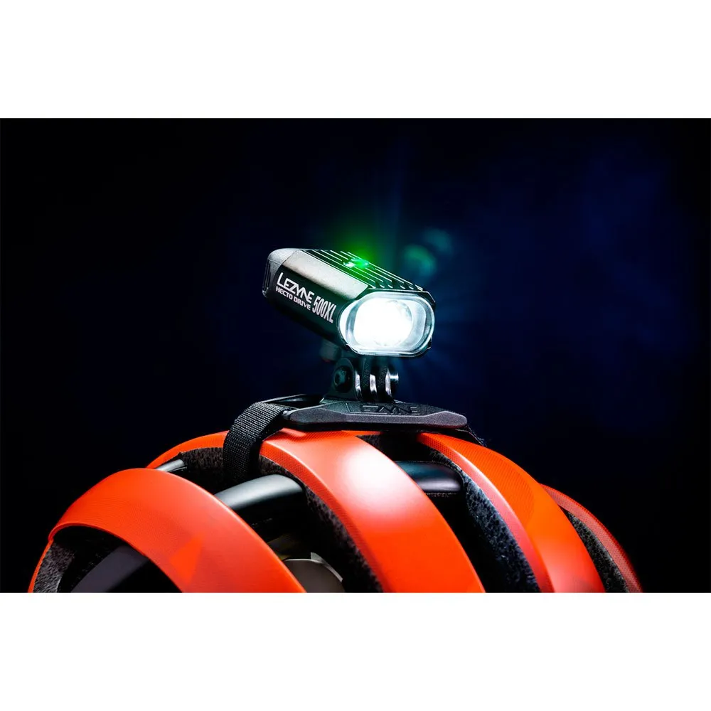 Lezyne Hecto Drive 500xl Frontlys, Gloss black, 500 Lysstyrker Lezyne Hecto Drive 500xl Frontlys, Gloss black, 500 Lysstyrker