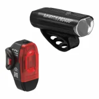 Lezyne Hecto Drive Pro 400+ Stvzo / Ktv Drive Stvzo Sykkellyktesett Lezyne Hecto Drive Pro 400+ Stvzo / Ktv Drive Stvzo Sykkellyktesett